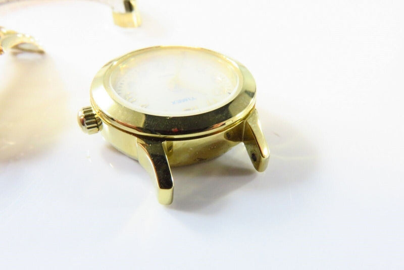 Navajo 14K Turquoise Watch Tips George & Nusie Henry Timex Quartz Watch product image for Just Stuff I Sell, clear front view, neutral background, original listing photo, optimized descriptive alt text, centered composition variant 10