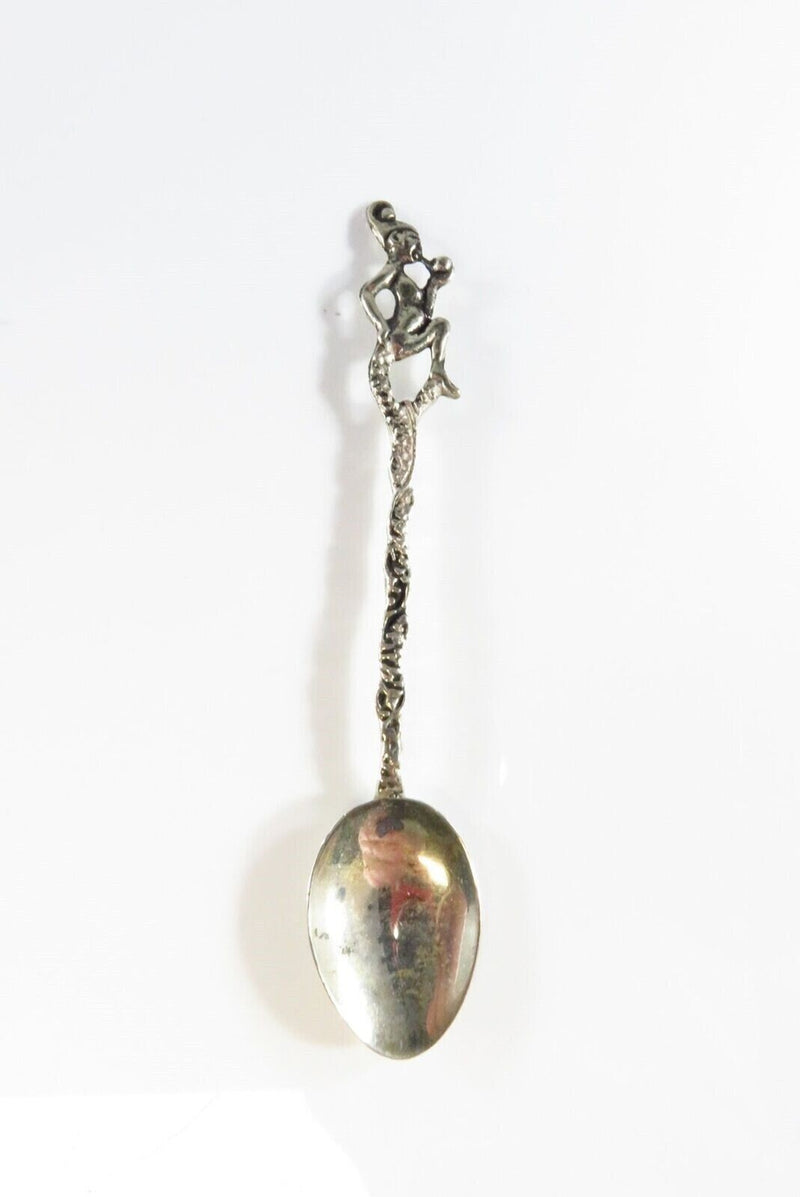 Smoking Pipe Design 833 Silver Brazilian Demitasse Coffee Baby Diminutive Spoon