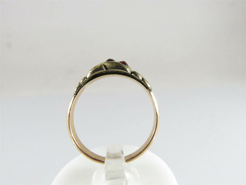 Victorian Childs Ring Size 2 Featuring 2 Garnet Stones Missing One Stone product image for Just Stuff I Sell, clear front view, neutral background, original listing photo, optimized descriptive alt text, centered composition variant 4