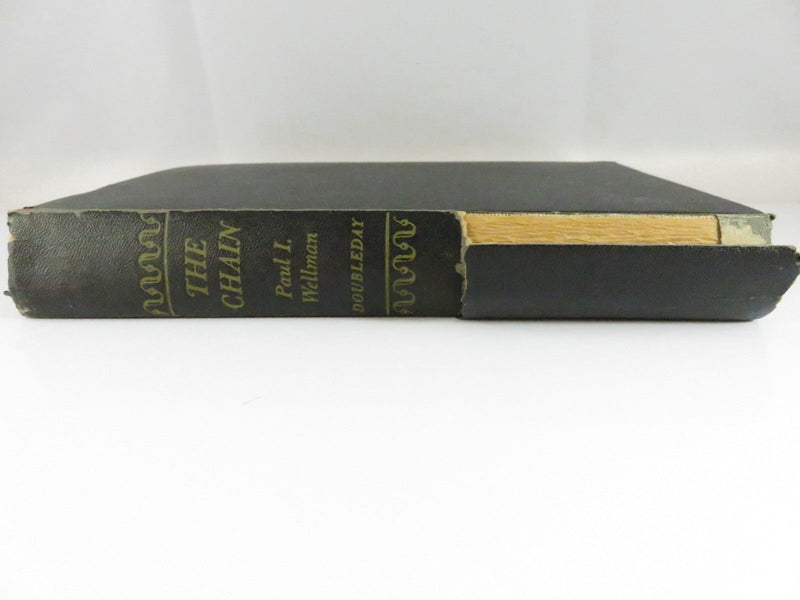 The Chain by Paul I. Wellman (1949, Doubleday) Vintage Mid-Century Western Novel product image for Just Stuff I Sell, clear front view, neutral background, original listing photo, optimized descriptive alt text, centered composition variant 4