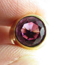 18K Gold Beehive Ring 60's Style 18K Honey Ring Round Cut Purple Sapphire product image for Just Stuff I Sell, clear front view, neutral background, original listing photo, optimized descriptive alt text, centered composition variant 27