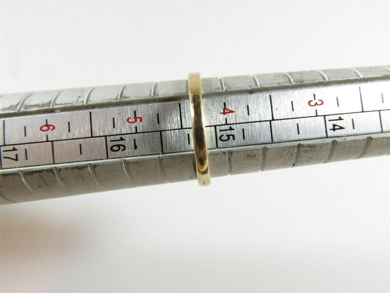 Victorian 14K Gold Ruby Engagement Ring Antique c.1887 Size 4.25 