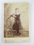Edna S Clark Victorian Era Aunt Edna About age 11 Sherburny Barre VT Antique Pho