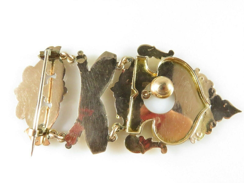 Victorian 10K Rose & Yellow Gold Aurania - B-C 1890 Indian Clubs Award Medal product image for Just Stuff I Sell, clear front view, neutral background, original listing photo, optimized descriptive alt text, centered composition variant 6