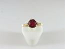 Victorian 14K Gold Ruby Engagement Ring Antique c.1887 Size 4.25 