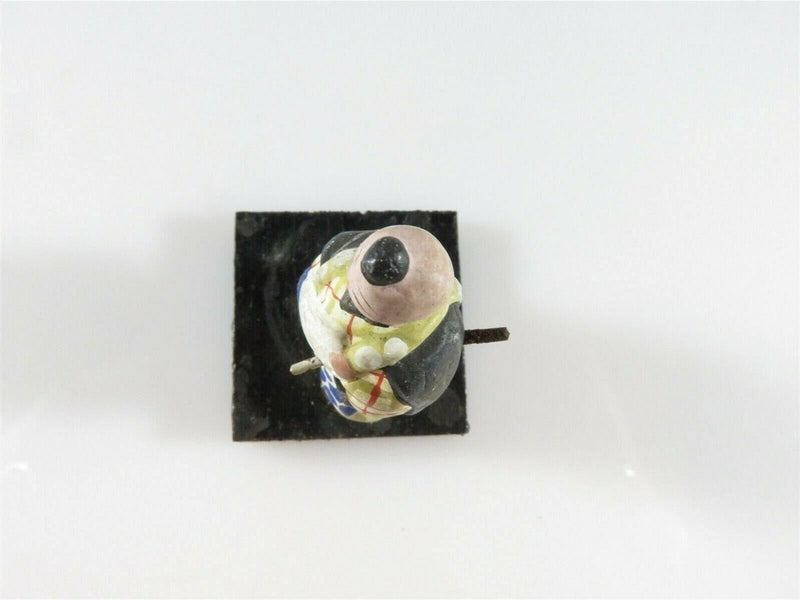 Miniature Hand Painted Asian Samurai Fighting Figure 1 5/8" Signed product image for Just Stuff I Sell, clear front view, neutral background, original listing photo, optimized descriptive alt text, centered composition variant 6