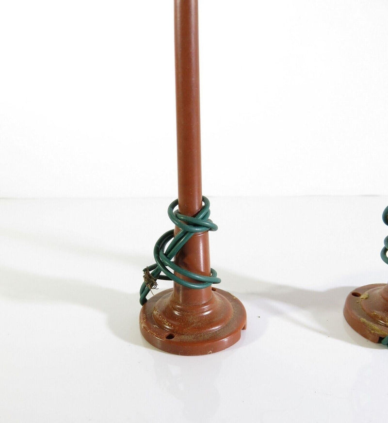 Lot of 2 Vintage Model Railway Lamppost Street Lights Brown Plastic 4 1/4" High product image for Just Stuff I Sell, clear front view, neutral background, original listing photo, optimized descriptive alt text, centered composition variant 9