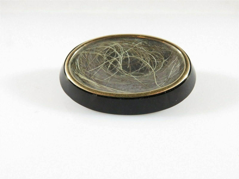 14K Rosey Gold and Polished Jet Hair Mourning Brooch for Restoration product image for Just Stuff I Sell, clear front view, neutral background, original listing photo, optimized descriptive alt text, centered composition variant 2