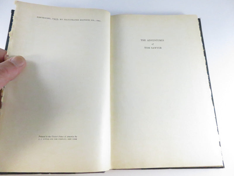 The Adventures of Tom Sawyer Mark Twain Illustrated Richard Rogers Three Sirens Press 1933 product image for Just Stuff I Sell, clear front view, neutral background, original listing photo, optimized descriptive alt text, centered composition variant 9