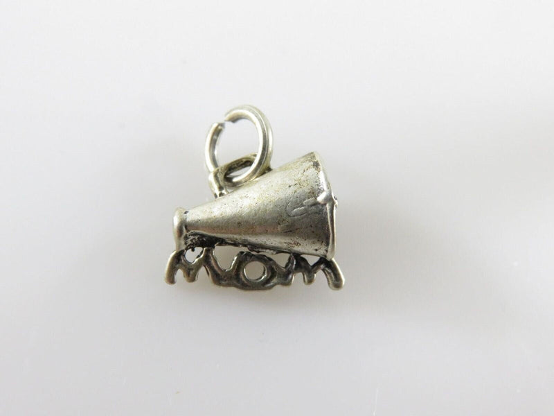 Vintage 3D Sterling Silver Cheerleading Mom Charm Megaphone Mom Charm product image for Just Stuff I Sell, clear front view, neutral background, original listing photo, optimized descriptive alt text, centered composition variant 10