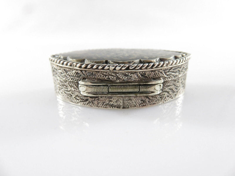 Antique Silver Niello Enamel Small Snuff or Stash Box Floral Décor product image for Just Stuff I Sell, clear front view, neutral background, original listing photo, optimized descriptive alt text, centered composition variant 5