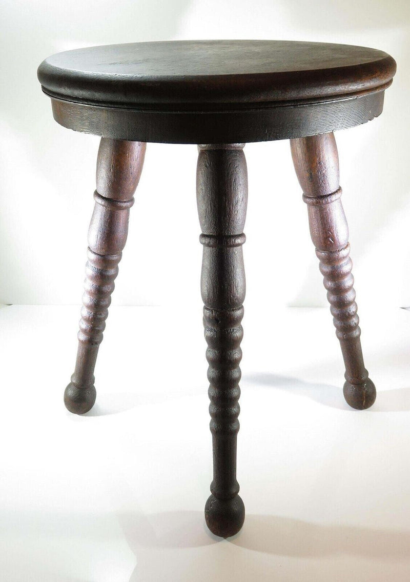 Antique Wood Foot Rest Antique Solid Wood Stool Rest Circa 1880's 14" High product image for Just Stuff I Sell, clear front view, neutral background, original listing photo, optimized descriptive alt text, centered composition variant 4