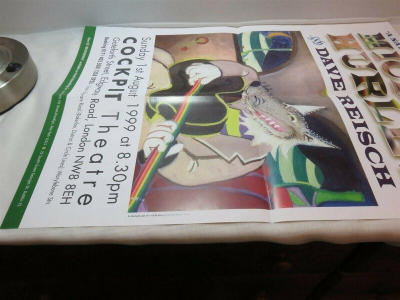 Rare Michael Hurley and Dave Reisch August 1 1999 Cockpit Theatre Poster product image for Just Stuff I Sell, clear front view, neutral background, original listing photo, optimized descriptive alt text, centered composition variant 2
