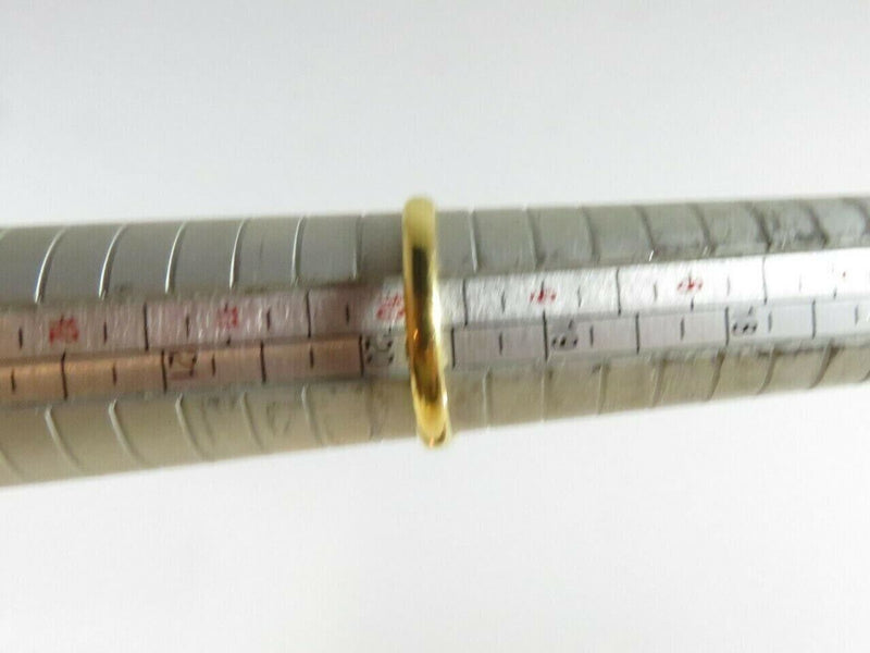 20K Gold .75 Carat Round Cut Natural Blue Sapphire Solitaire Ring Size 9.75