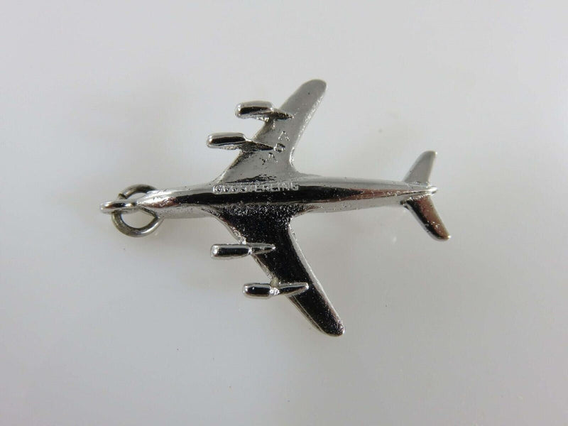 3D Sterling Silver 707 Passenger Jet Airliner CCC Sterling product image for Just Stuff I Sell, clear front view, neutral background, original listing photo, optimized descriptive alt text, centered composition variant 4