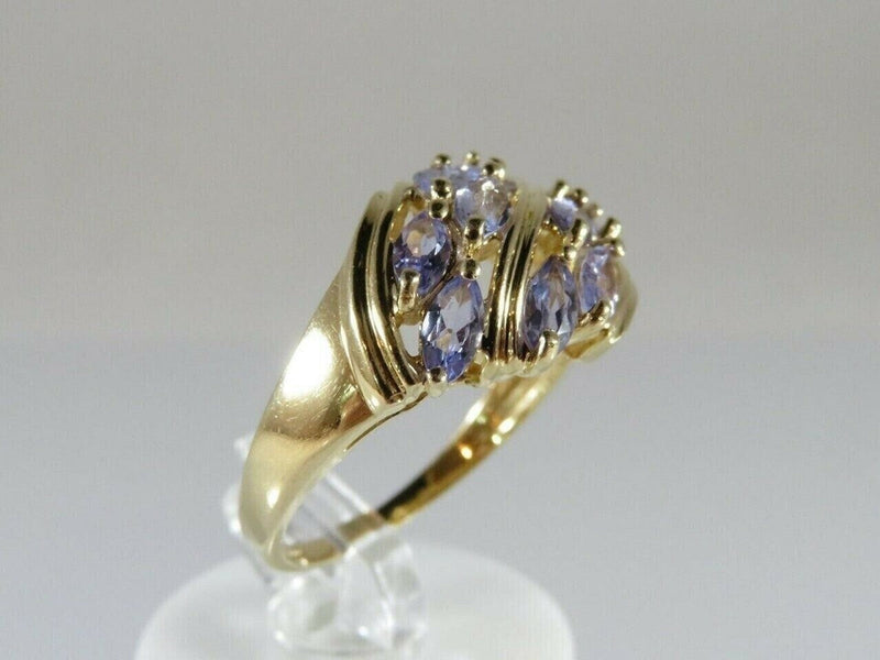 Marquise Tanzanite & 14K Yellow Gold Ring CID 4.2 Grams Size 7 product image for Just Stuff I Sell, clear front view, neutral background, original listing photo, optimized descriptive alt text, centered composition variant 4