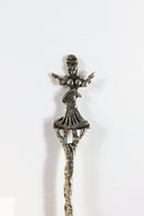 Dancing Woman Design 833 Silver Brazilian Demitasse Coffee Baby Diminutive Spoon