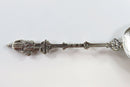 Curacao 90  Repousse Sugar Spoon Dutch Style 5 1/8" Long 11.8 grams