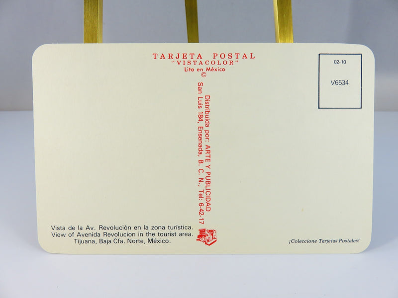 Vintage Postcard – Avenida Revolución, Tijuana, Mexico Tourist Area product image for Just Stuff I Sell, clear front view, neutral background, original listing photo, optimized descriptive alt text, centered composition variant 2