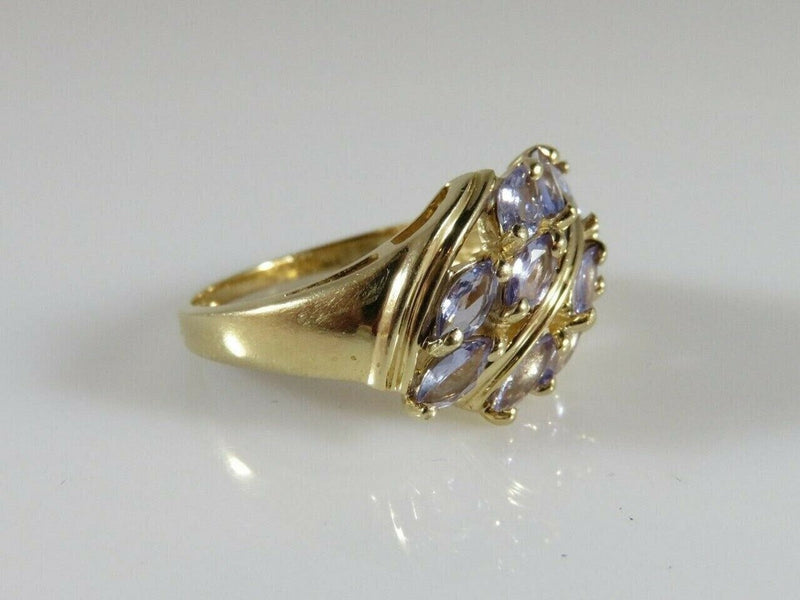 Marquise Tanzanite & 14K Yellow Gold Ring CID 4.2 Grams Size 7 product image for Just Stuff I Sell, clear front view, neutral background, original listing photo, optimized descriptive alt text, centered composition variant 7