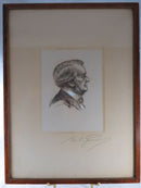 Old Man in Profile Lithograph in Watercolor by Martin Growald c1900 product image for Just Stuff I Sell, clear front view, neutral background, original listing photo, optimized descriptive alt text, centered composition variant 3