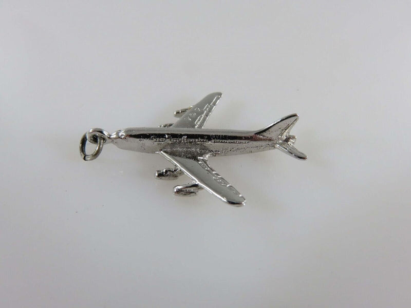 3D Sterling Silver 707 Passenger Jet Airliner CCC Sterling product image for Just Stuff I Sell, clear front view, neutral background, original listing photo, optimized descriptive alt text, centered composition variant 2