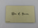Antique Victorian Calling Card WM. C. Sivem Cincinnati Ohio Circa 1890's product image for Just Stuff I Sell, clear front view, neutral background, original listing photo, optimized descriptive alt text, centered composition variant 5