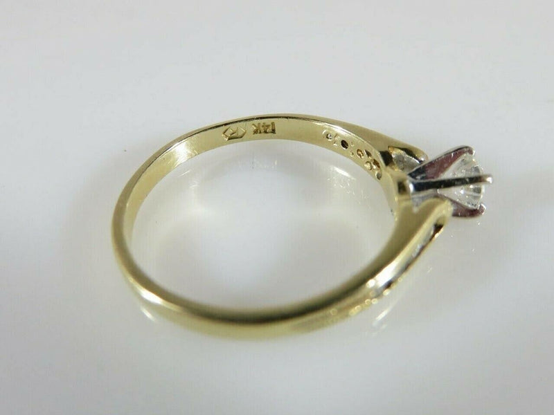 14K Diamond Engagement Ring .25 CTW Engagement Ring Size 7.25