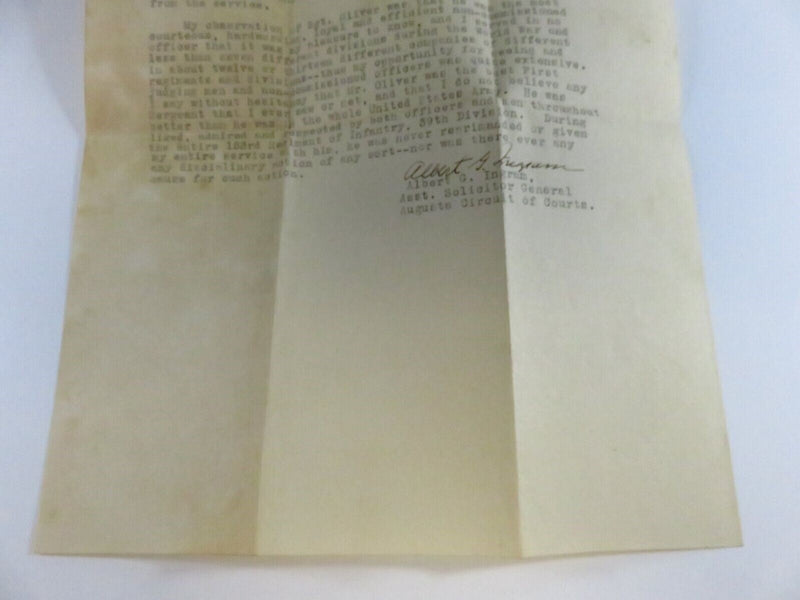 1920 Signed Albert G Ingram Asst Solicitor General WW1 Related Letter product image for Just Stuff I Sell, clear front view, neutral background, original listing photo, optimized descriptive alt text, centered composition variant 5