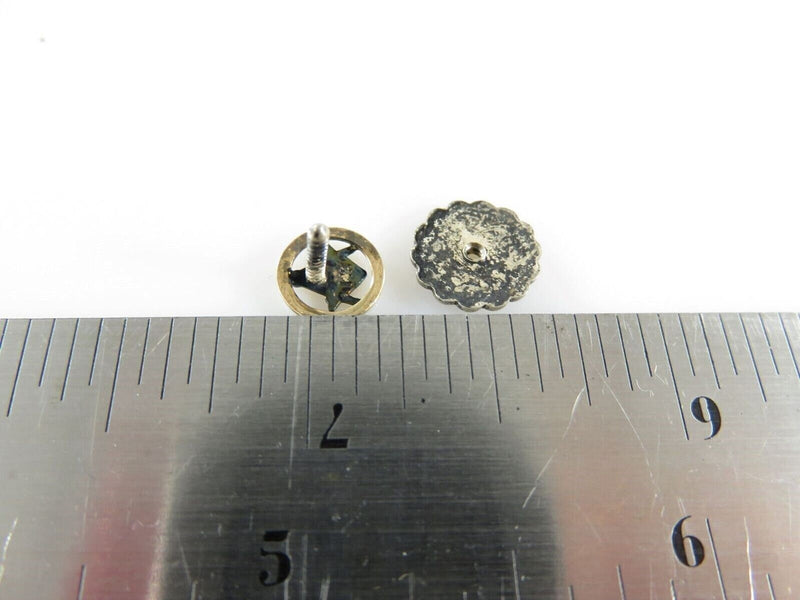 Antique 14K Freemason Compass Square Enameled Round Collar Lapel Screw Back product image for Just Stuff I Sell, clear front view, neutral background, original listing photo, optimized descriptive alt text, centered composition variant 4