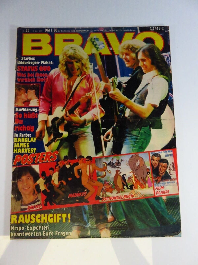 Bravo Magazine March 1980 No 11 Barclay James Harvest Spin the Bottle product image for Just Stuff I Sell, clear front view, neutral background, original listing photo, optimized descriptive alt text, centered composition