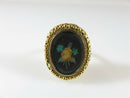 Rare Antique Pietra Dura Ring 18K Top 9K Shank Yellow Gold Ring 7.5 product image for Just Stuff I Sell, clear front view, neutral background, original listing photo, optimized descriptive alt text, centered composition variant 7