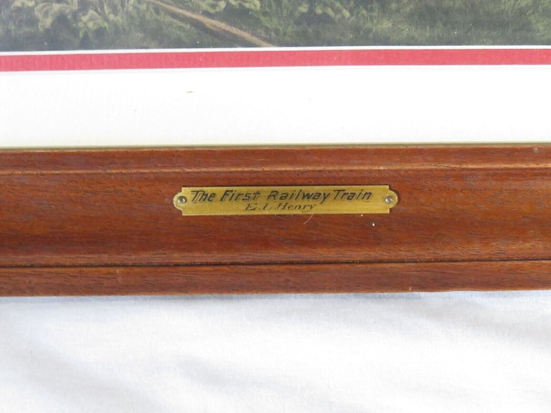 The First Railroad Train on the Mohawk and Hudson Road Chine-colle Photogravure product image for Just Stuff I Sell, clear front view, neutral background, original listing photo, optimized descriptive alt text, centered composition variant 2