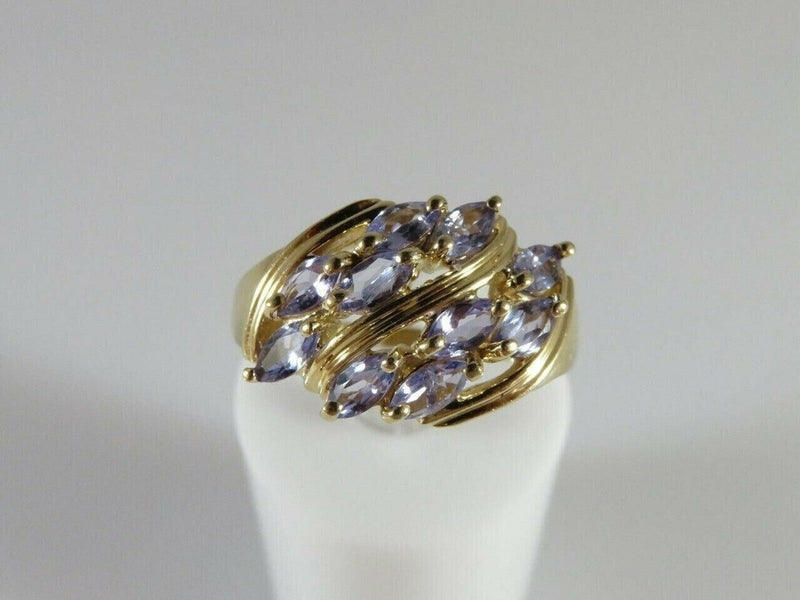 Marquise Tanzanite & 14K Yellow Gold Ring CID 4.2 Grams Size 7 product image for Just Stuff I Sell, clear front view, neutral background, original listing photo, optimized descriptive alt text, centered composition variant 2