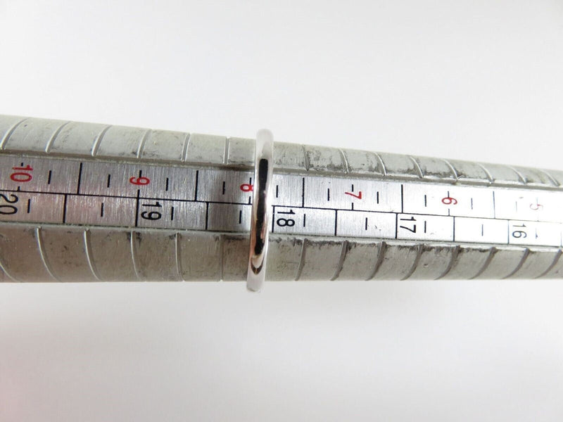 Vintage Designer Solitaire Ring Sterling 8mm Cubic Zirconia Size 7.75 by SETA product image for Just Stuff I Sell, clear front view, neutral background, original listing photo, optimized descriptive alt text, centered composition variant 8