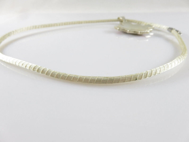 Sterling Silver Mesh Slide Necklace Southwestern Hardstone Geometric Pendant product image for Just Stuff I Sell, clear front view, neutral background, original listing photo, optimized descriptive alt text, centered composition variant 7