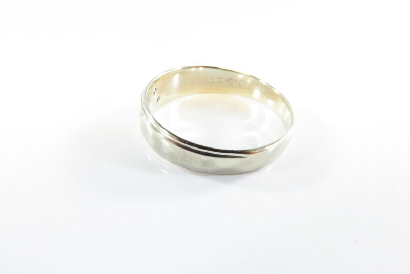 14K White Gold Diamond Chip Wedding Band Size 9.75 by NBK .02 CTW 3 Grams!