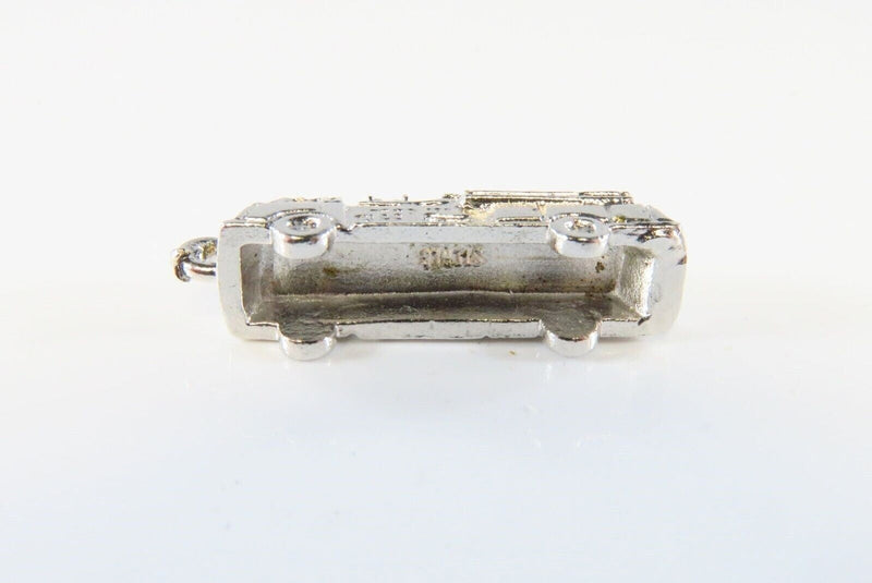 Sterling Fire Truck Charm Rhodium Plate No Polish Sterling Charm product image for Just Stuff I Sell, clear front view, neutral background, original listing photo, optimized descriptive alt text, centered composition variant 4