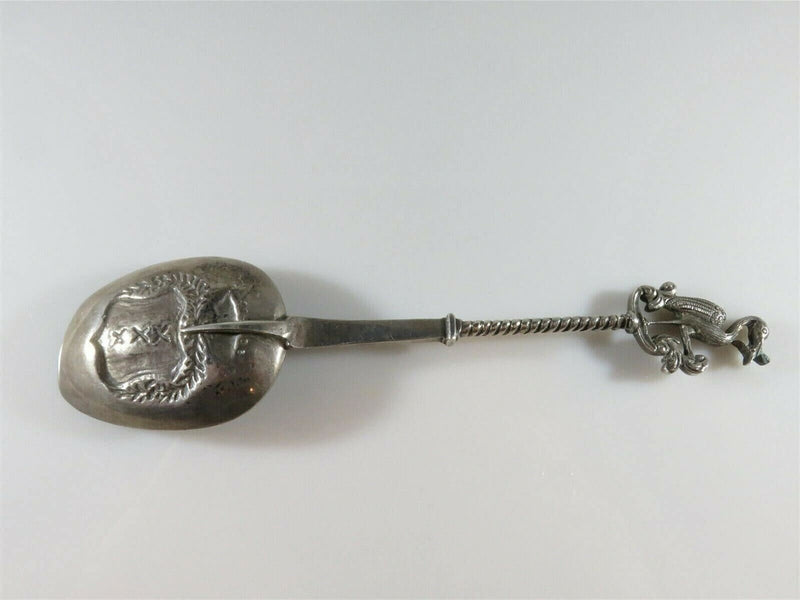 Antique Dutch Silver Decorative Spoon with Bird Finial Amsterdam Coat of Arms product image for Just Stuff I Sell, clear front view, neutral background, original listing photo, optimized descriptive alt text, centered composition variant 8