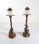 Lot of 2 Vintage Model Railway Lamppost Street Lights Brown Plastic 4 1/4" High product image for Just Stuff I Sell, clear front view, neutral background, original listing photo, optimized descriptive alt text, centered composition variant 7