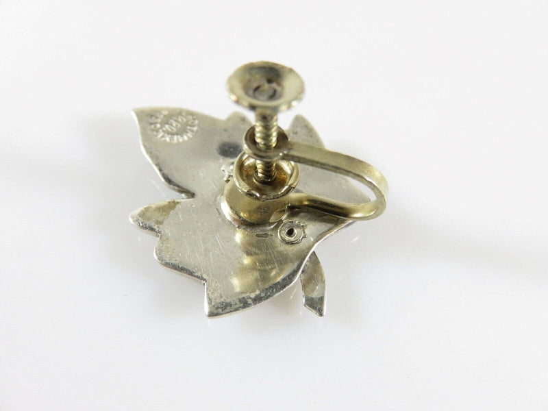 Vintage Unmatched Maple Leaf Abalone & Sterling Taxco Mexico APO Single Silver Earring product image for Just Stuff I Sell, clear front view, neutral background, original listing photo, optimized descriptive alt text, centered composition variant 5