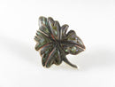 Vintage Unmatched Large Maple Leaf Abalone & Sterling Mexico Single Silver Earring product image for Just Stuff I Sell, clear front view, neutral background, original listing photo, optimized descriptive alt text, centered composition