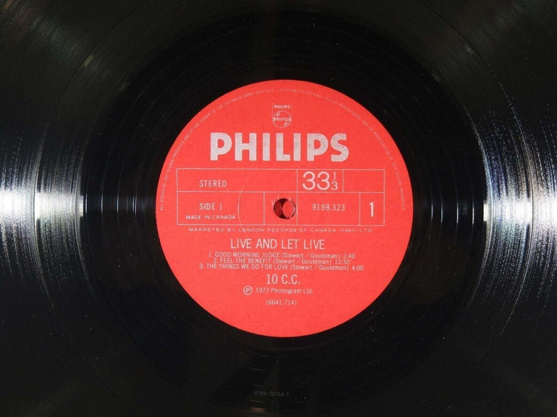 10cc Live and Let Live Philips 6641 714 Gatefold Double LP Canada product image for Just Stuff I Sell, clear front view, neutral background, original listing photo, optimized descriptive alt text, centered composition variant 4