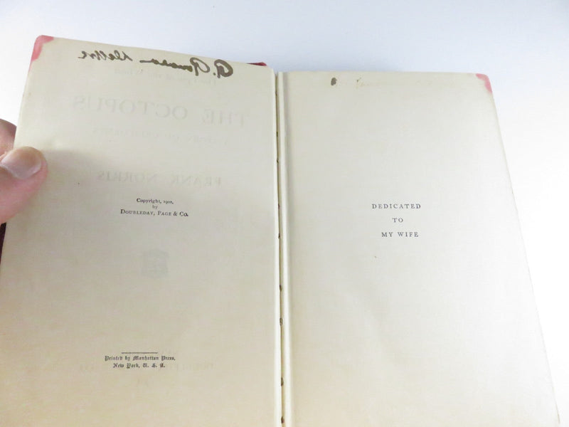 The Octopus A Story of California by Frank Norris 1901 Doubleday First Edition product image for Just Stuff I Sell, clear front view, neutral background, original listing photo, optimized descriptive alt text, centered composition variant 11