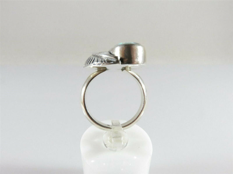 Lovely Opal Doublet Sterling Silver Native American Style Statement Ring Sz 7.25 product image for Just Stuff I Sell, clear front view, neutral background, original listing photo, optimized descriptive alt text, centered composition variant 4