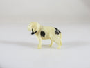 Old Figurine of an English Foxhound Dog Handmade Okimono 1" x 3/4" product image for Just Stuff I Sell, clear front view, neutral background, original listing photo, optimized descriptive alt text, centered composition