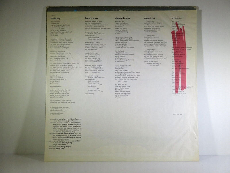 Lewis Furey Self Titled AQR-508 Aquarius New Wave Rock 1975 Canada product image for Just Stuff I Sell, clear front view, neutral background, original listing photo, optimized descriptive alt text, centered composition variant 5