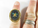 Rare Antique Pietra Dura Ring 18K Top 9K Shank Yellow Gold Ring 7.5 product image for Just Stuff I Sell, clear front view, neutral background, original listing photo, optimized descriptive alt text, centered composition variant 12