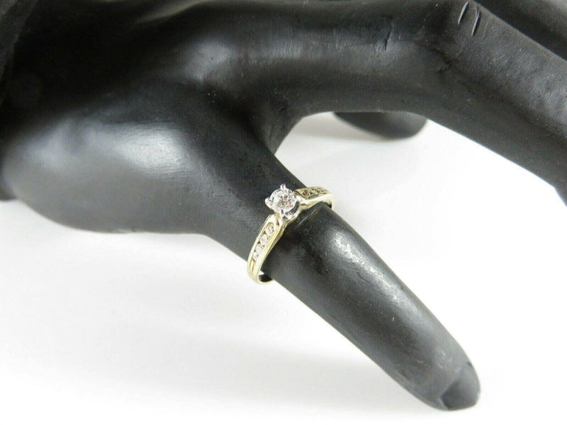 14K Diamond Engagement Ring .25 CTW Engagement Ring Size 7.25