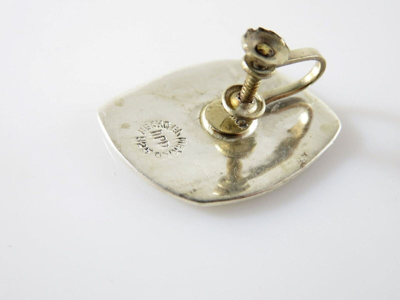 Vintage Unmatched Man & Woman Abalone and Sterling Disc Taxco APO Single Silver Earring product image for Just Stuff I Sell, clear front view, neutral background, original listing photo, optimized descriptive alt text, centered composition variant 5